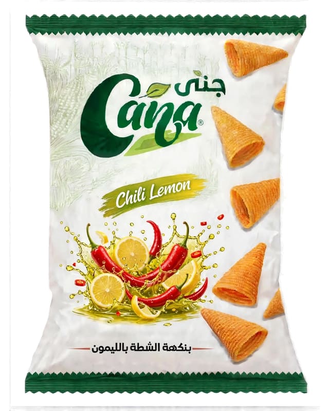 عبوة ذرة مقرمشة جنى بنكهة الشطة بالليمون